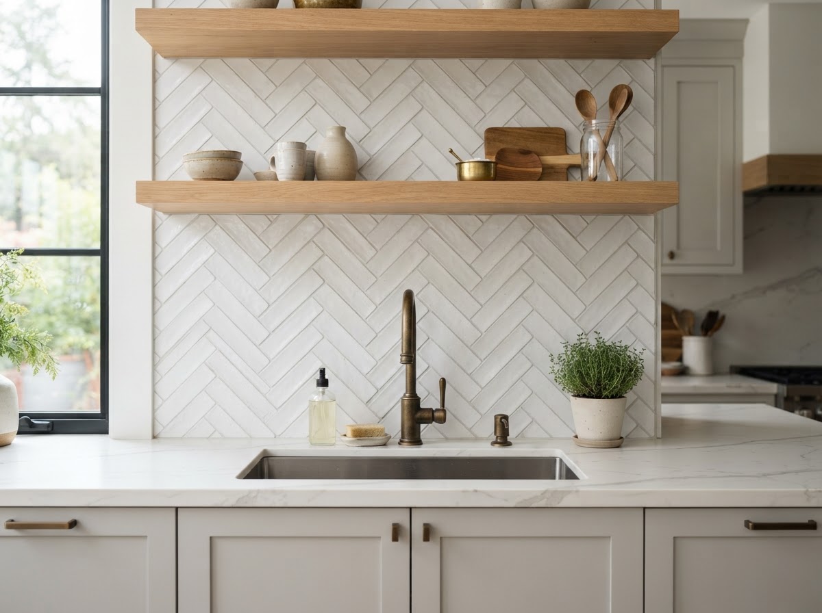 Custom Tile Kitchen Backsplash — Kitchen Backsplash by DyerWorks
