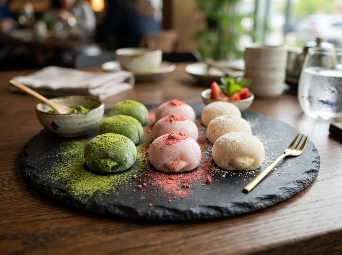 Mochi Ice Cream (Mango, Green Tea, Strawberry)