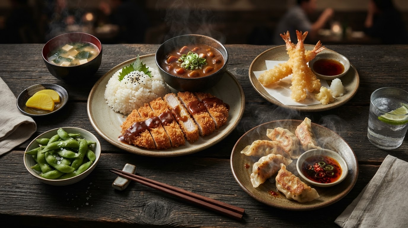 Secret Sauce Upland warm Asian fusion dining atmosphere