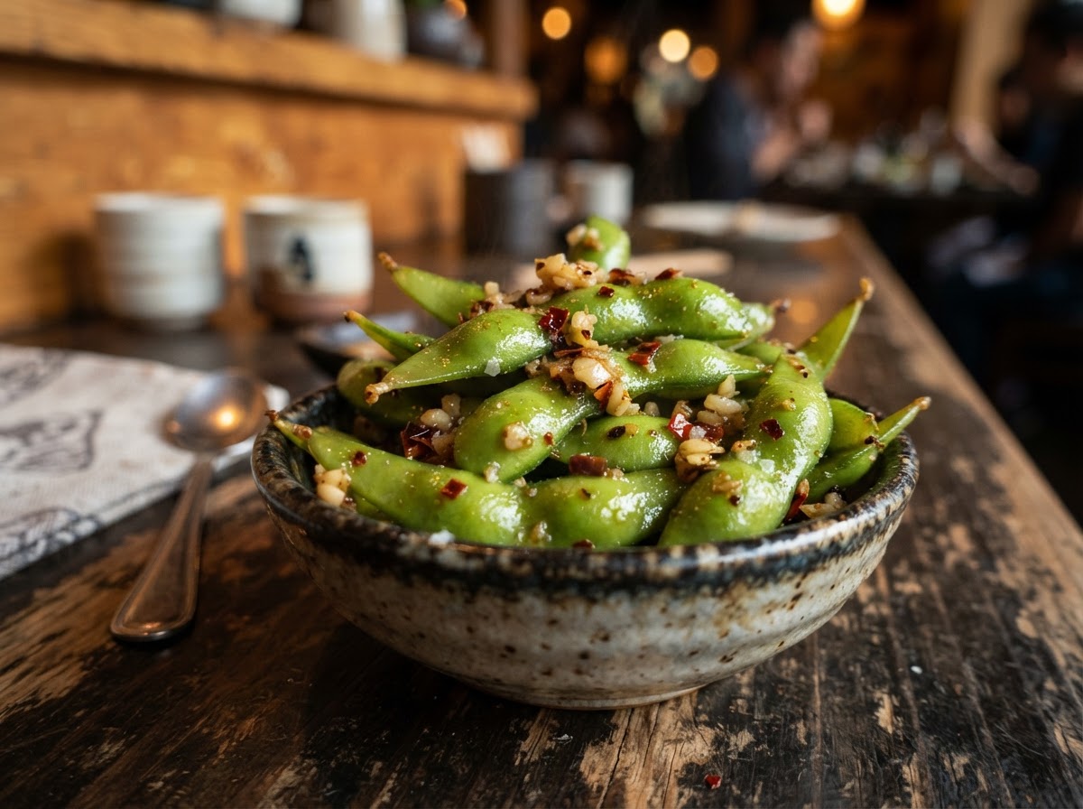 Garlic Edamame