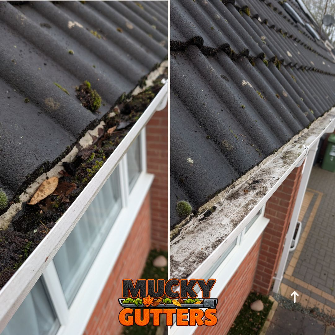 Gutter Cleaning In Wickford - MuckyGutters real job
