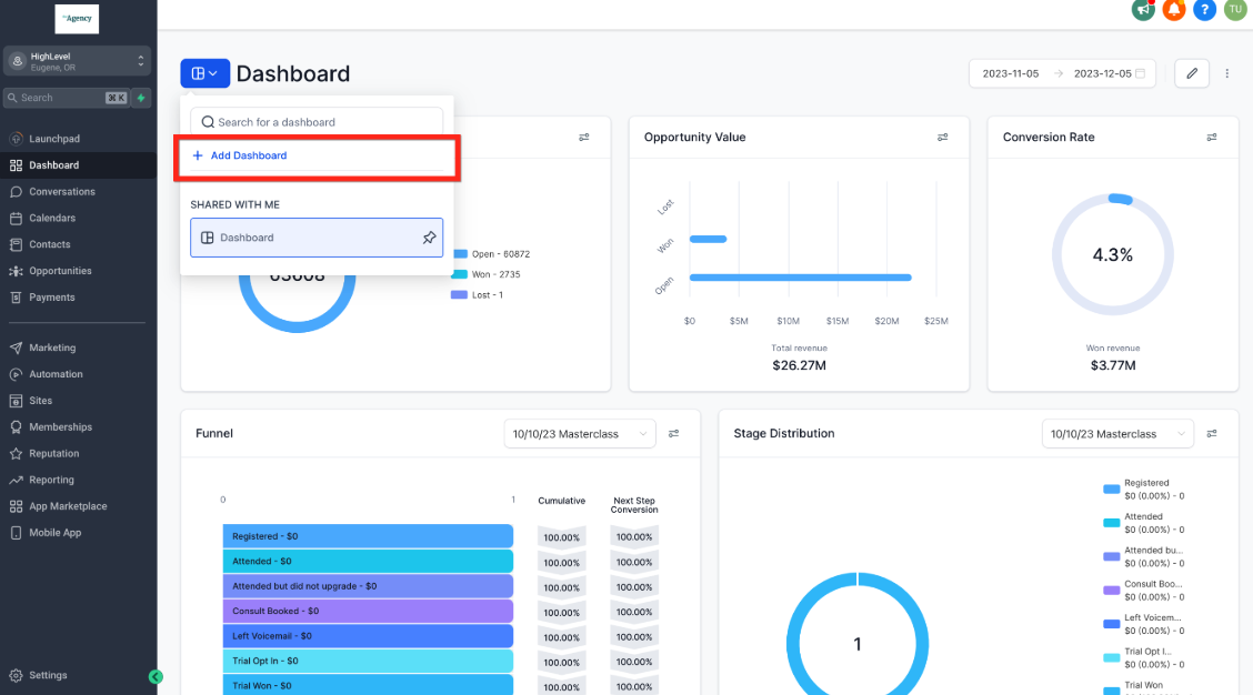 GrowthOS dashboard screenshot