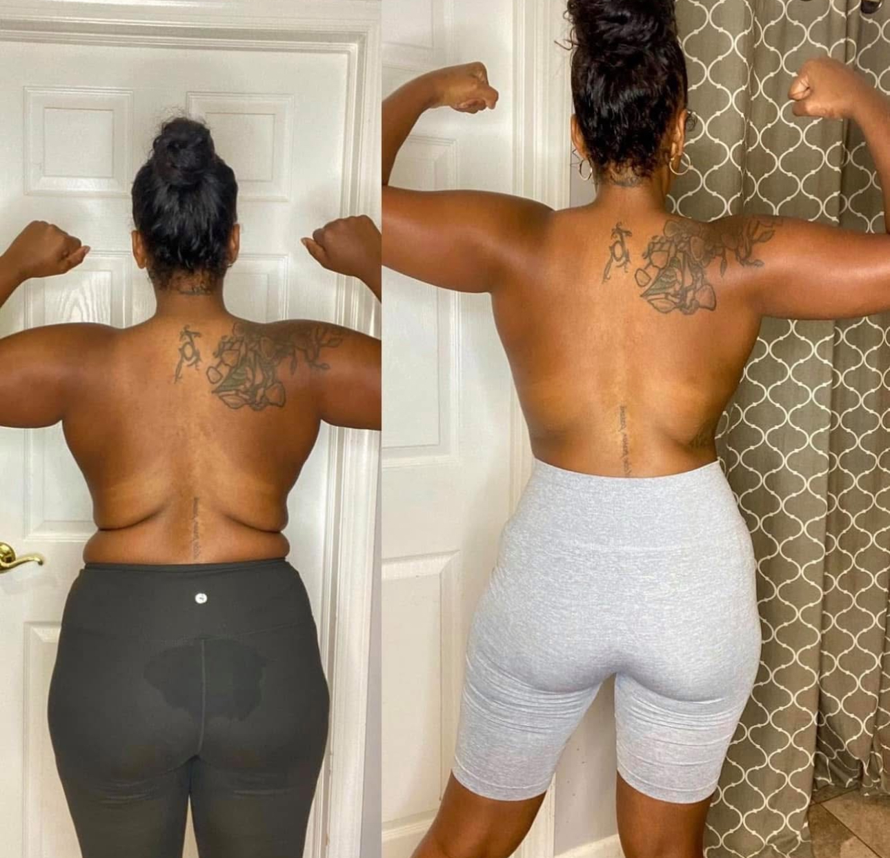 Posterior Chain & Core Sculpt - Before and After client progress