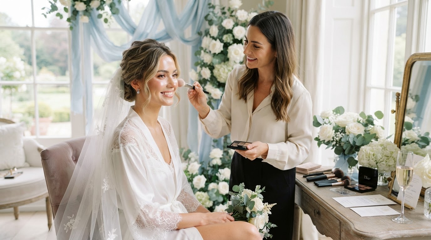 Radiant soft glam bridal makeup by Christine, West Michigan