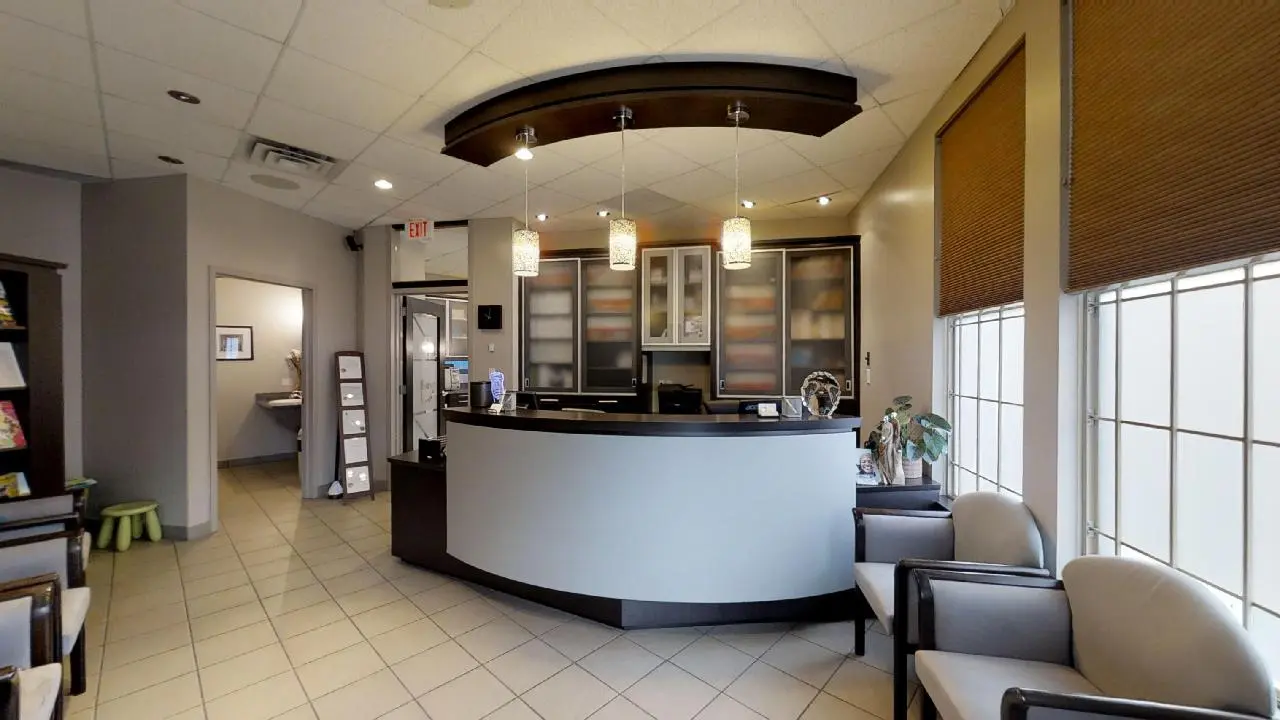 The welcoming reception area at Evident Care Dental in Maple Ridge