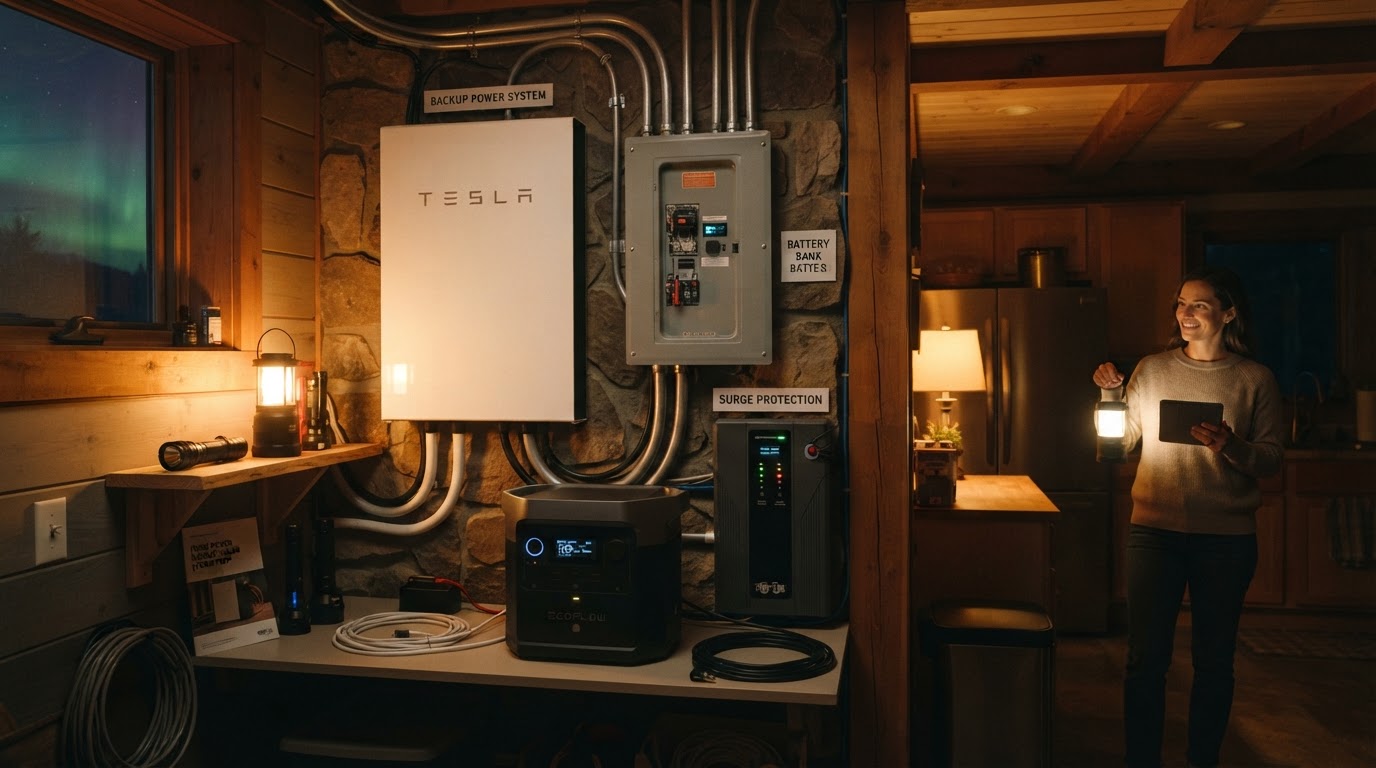 A household emergency kit for a power outage