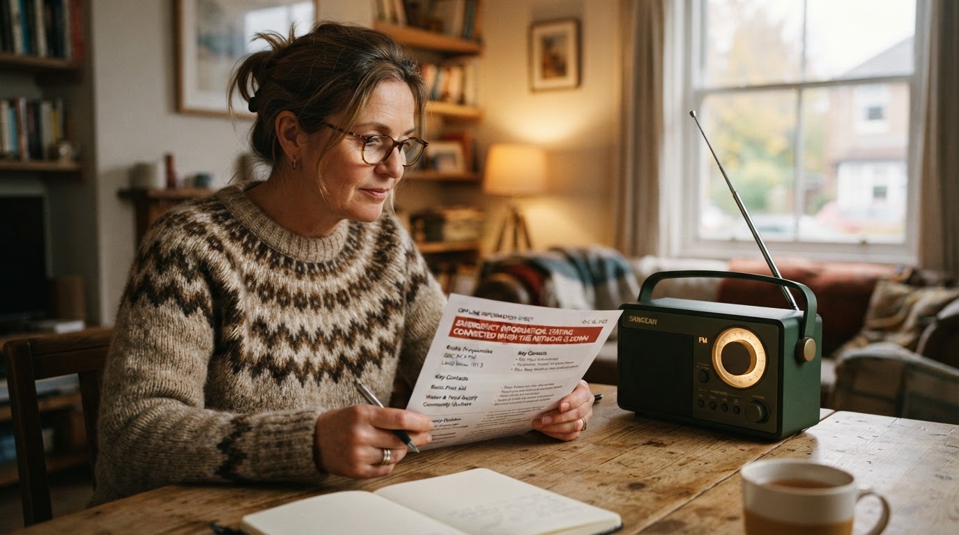 A hand-crank radio for alerts without the network