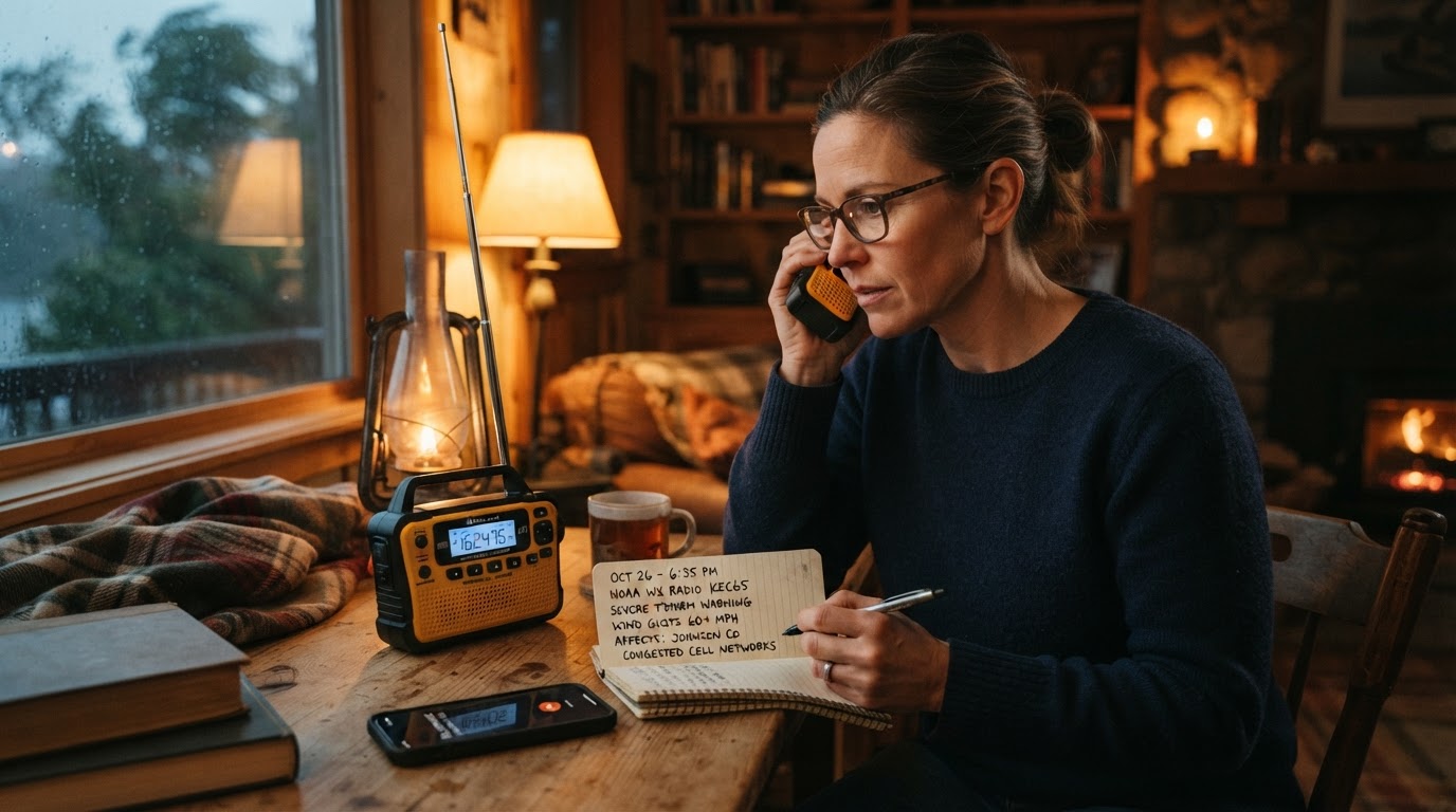 A hand-crank weather radio for alerts without the network