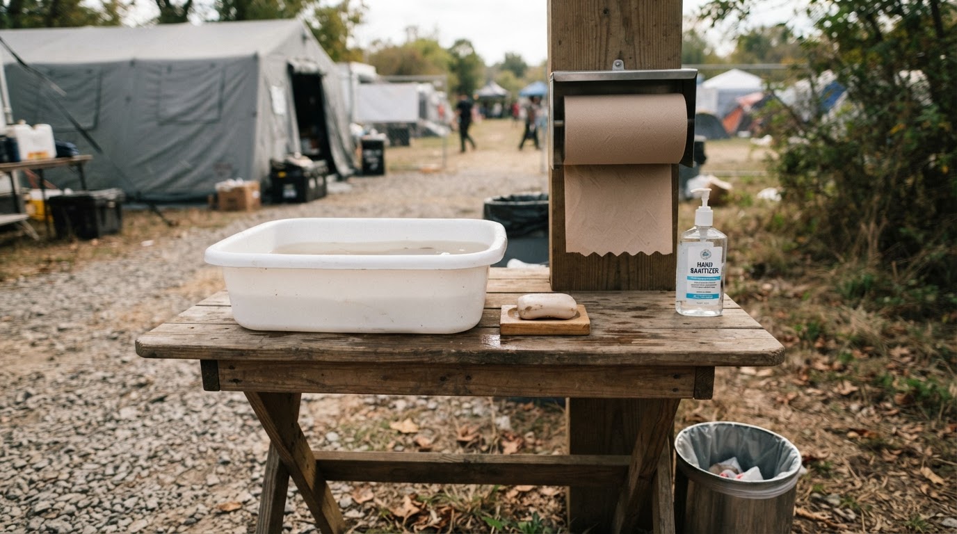 Keep hands clean when water is scarce