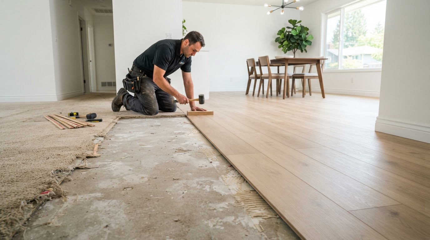 Flooring removal and replacement in Loxahatchee