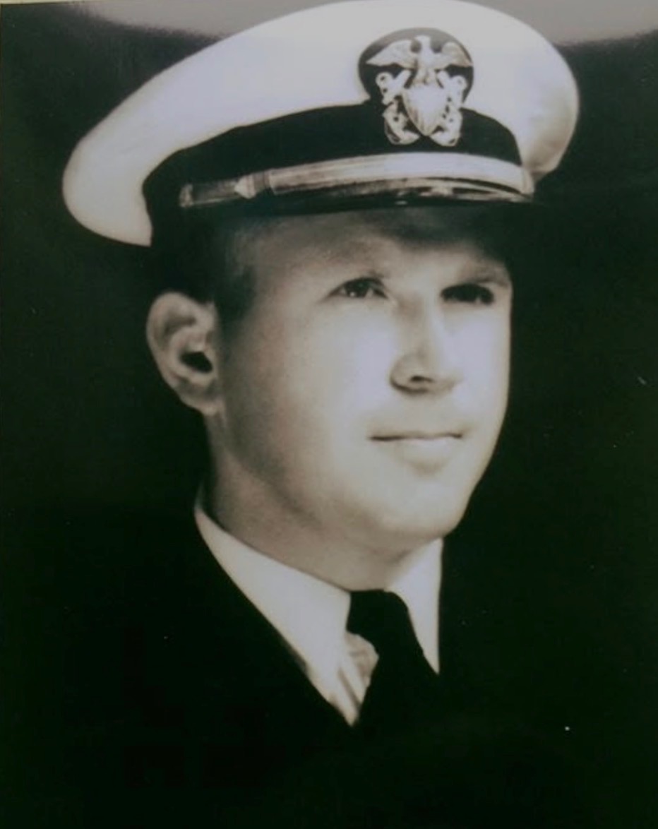 Grandpa in U.S. Navy service dress uniform