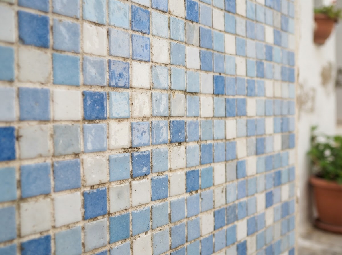 Ceramic tile and mosaic surface, Anguilla