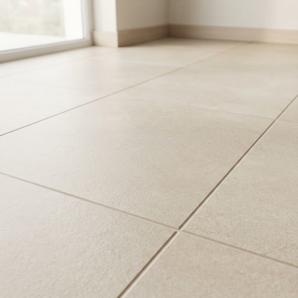 Light-colored porcelain and large-format floor tile, Anguilla