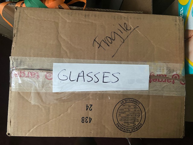 Fragile Glassware & Dish Protective Wrapping & Box Packing