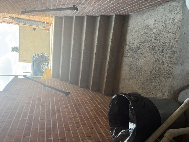 Exterior Entry Landing, Concrete Steps & Trash Services
