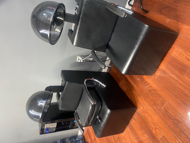 Hair Salon Hooded Dryers & Shampoo Bowl Detailing