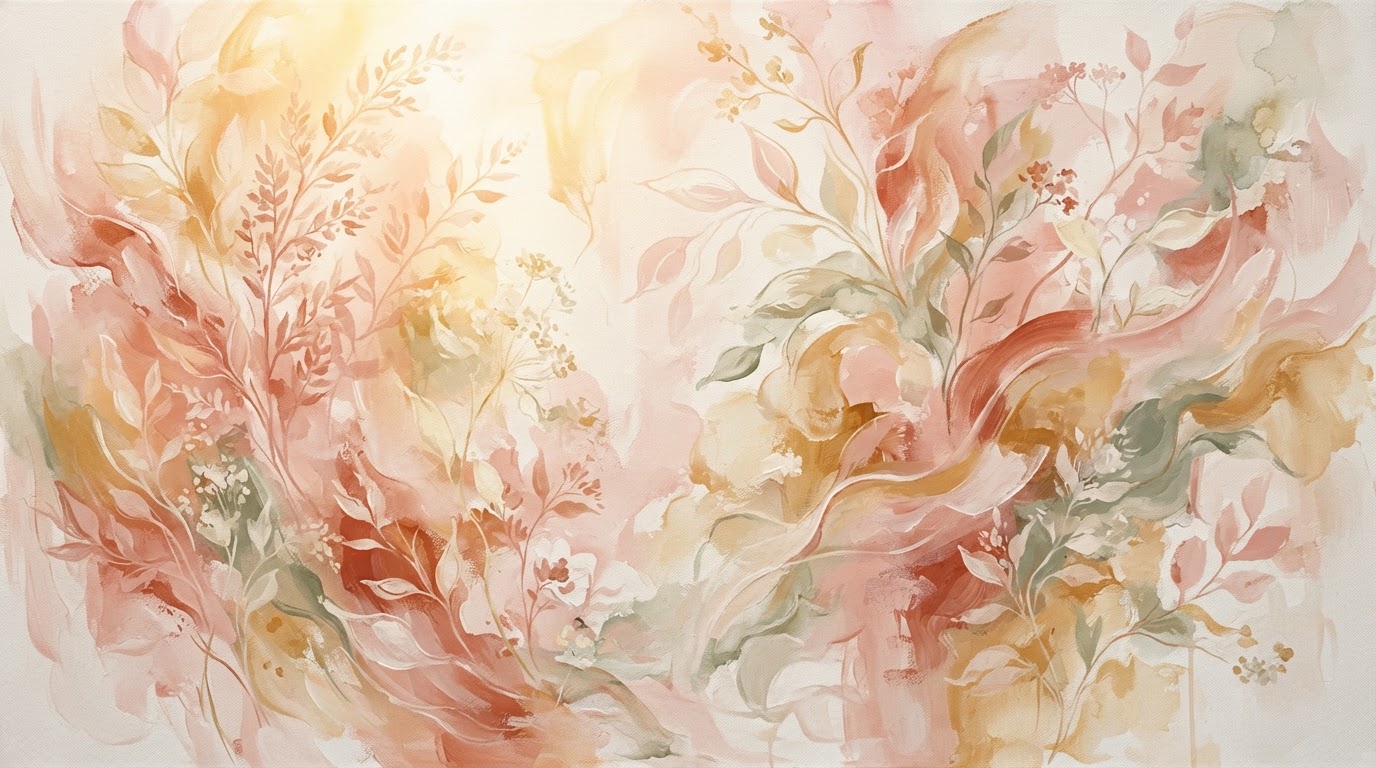 Pintura al óleo sobre lienzo que evoca introspección, profundidad emocional y serenidad