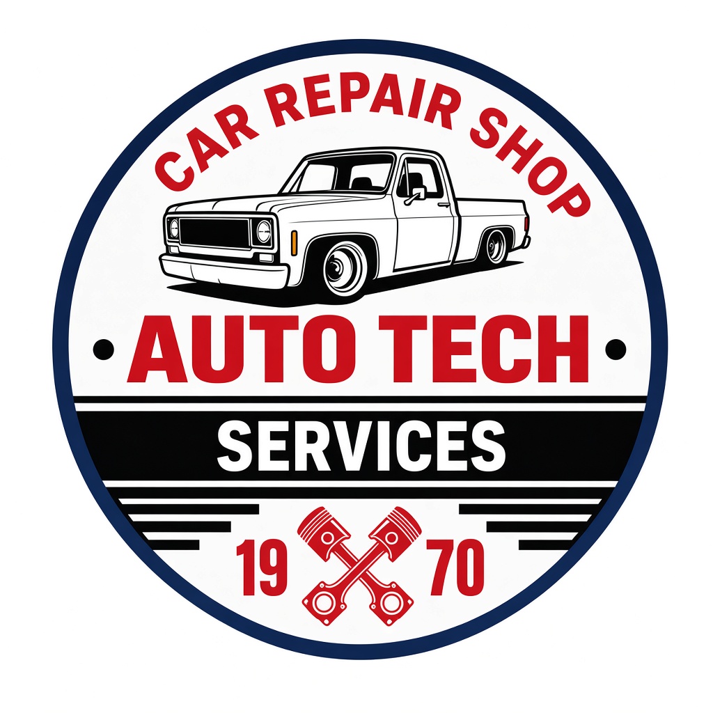Auto Tech Services - Car Repair Shop Badge
