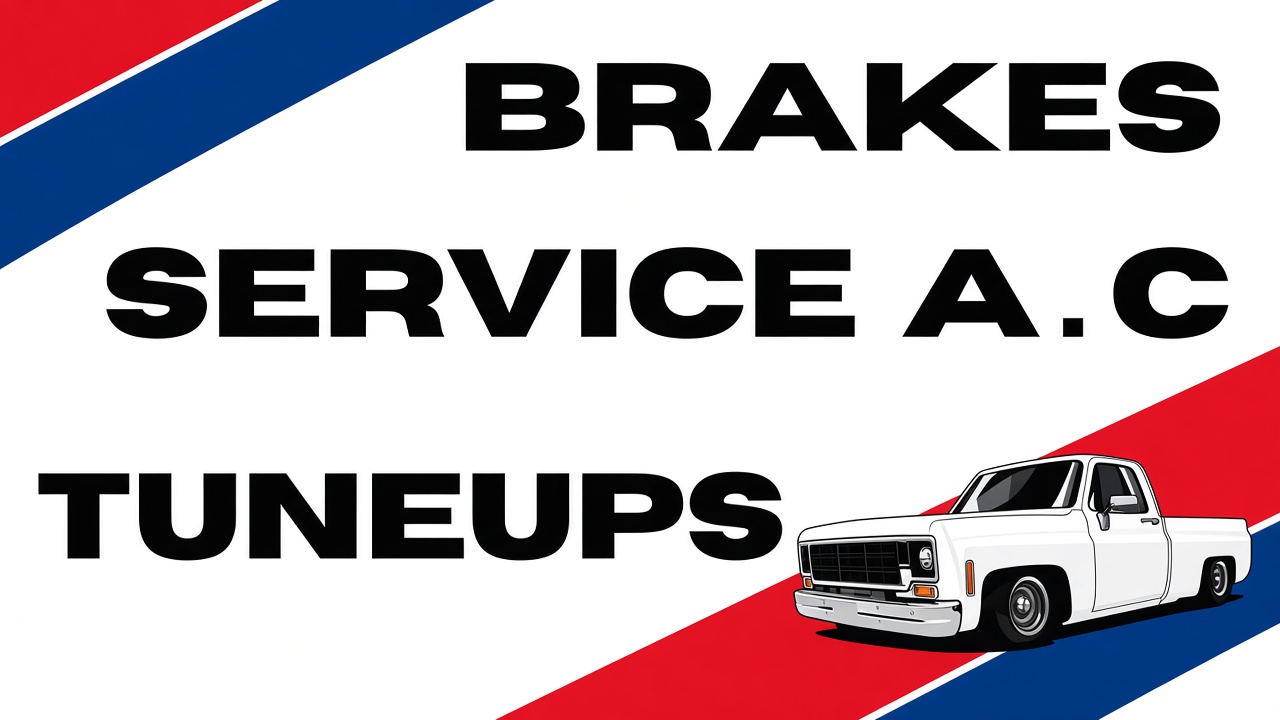 Auto Tech Albuquerque Services Wall Signage
