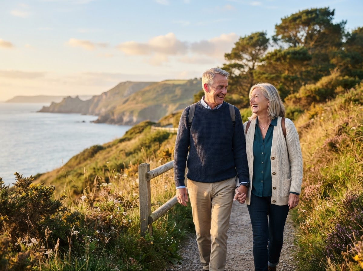 Mature couple experiencing peace of mind with final expense coverage