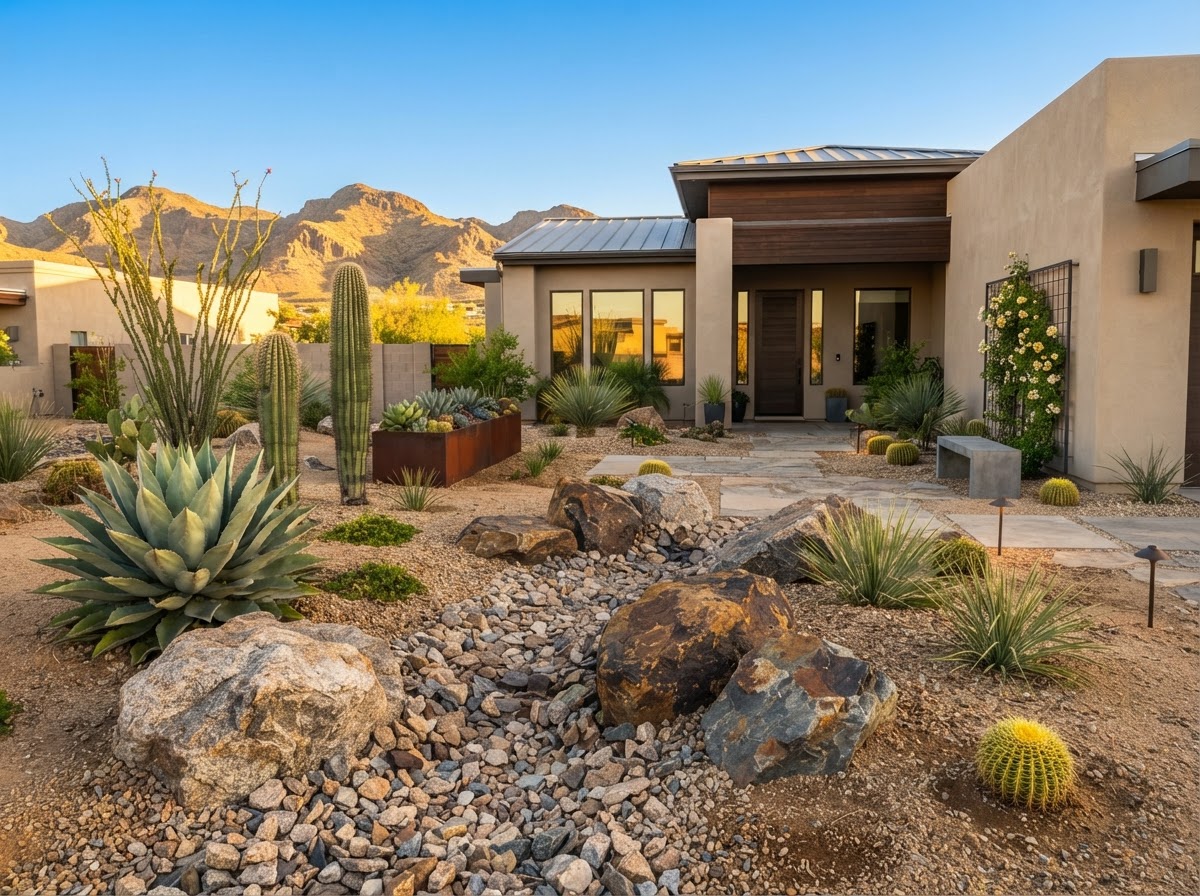 Sculptural Xeriscape Garden