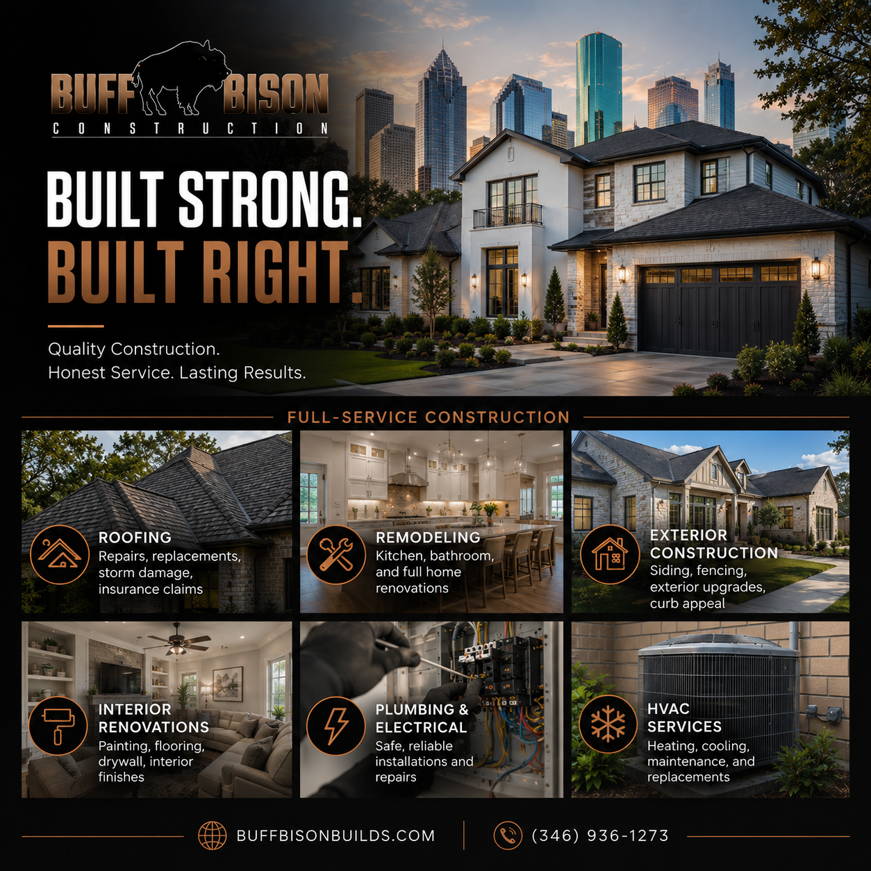 Buff Bison Construction — Roofing & Home Repair in Houston