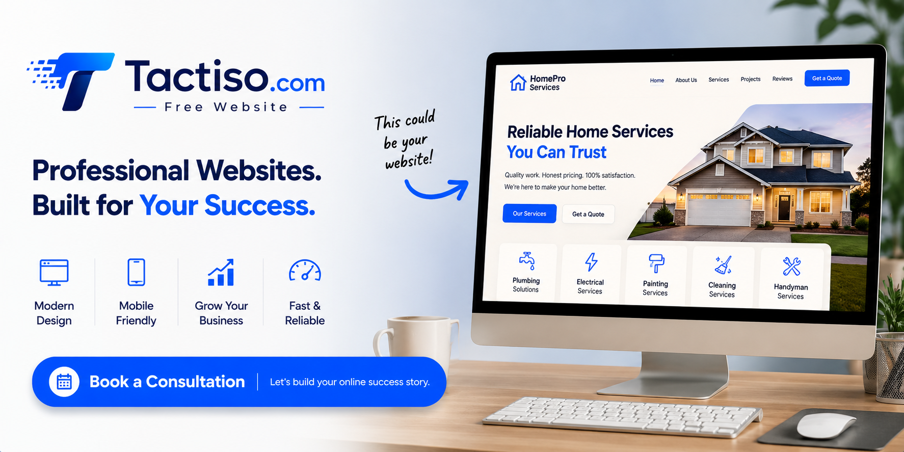 Tactiso.com - Premium Website Program — 官网预览图