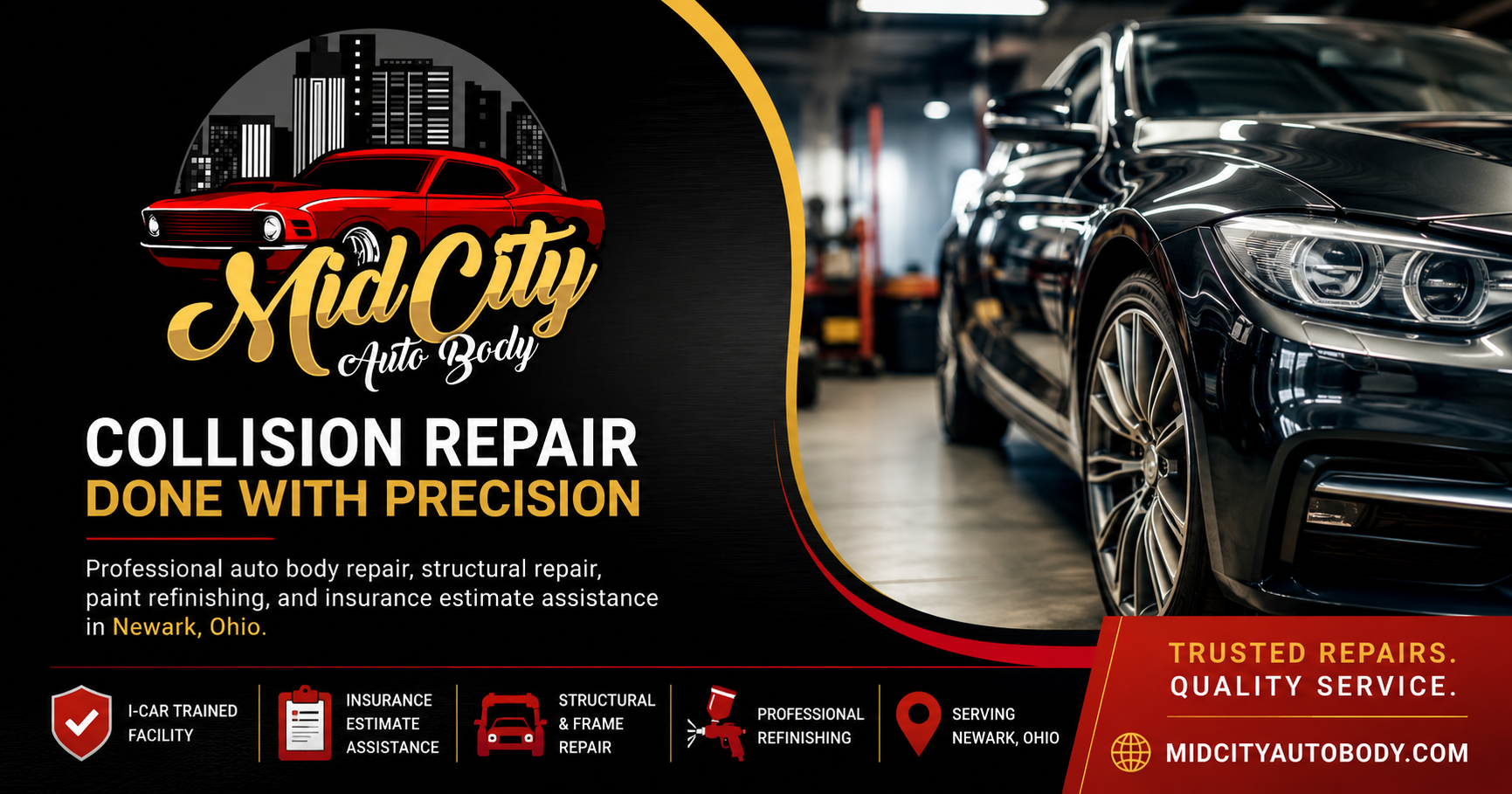 Mid City Auto Body, Inc. logo